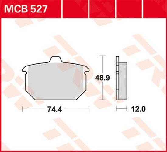 TRW Lucas Bremsbelag MCB527 Harley Davidson (Satz)