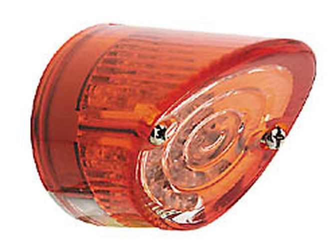SHIN YO LED-Mini-Rücklicht NOSE, rund, Glas rot/transparent (Stück)