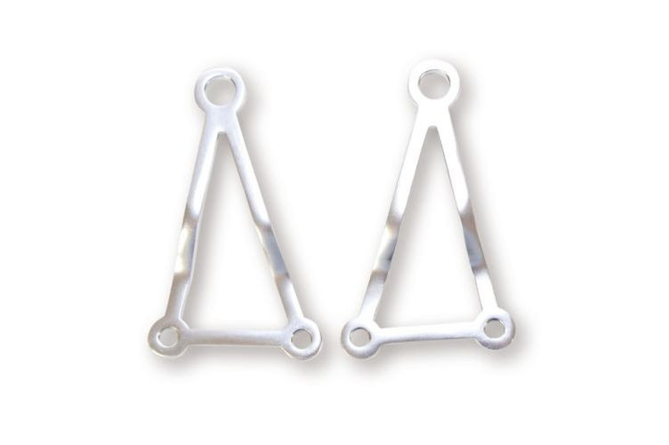 SHIN YO Alu Lampenhalter, filigran, poliert (Paar)