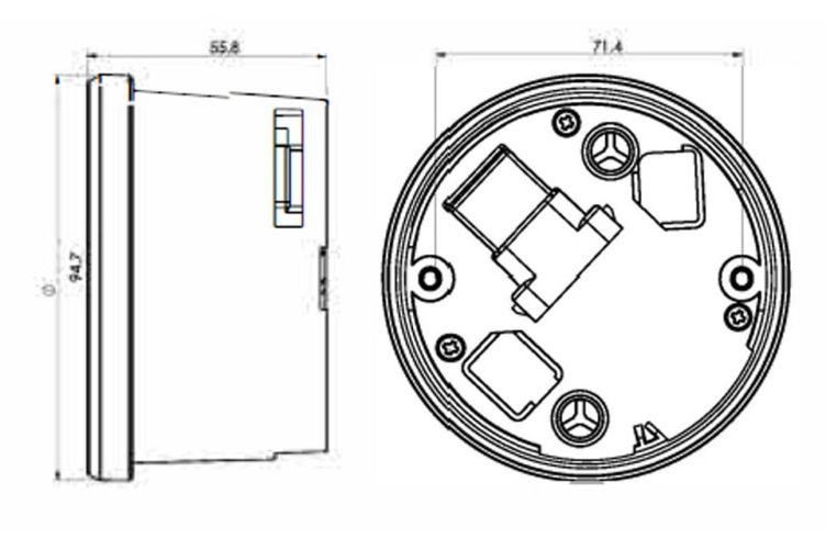 KOSO Digitales Multifunktions-Cockpit, TNT-04 Drehzahlmesser /Tachometer mit schwarzem Ring (Stück)