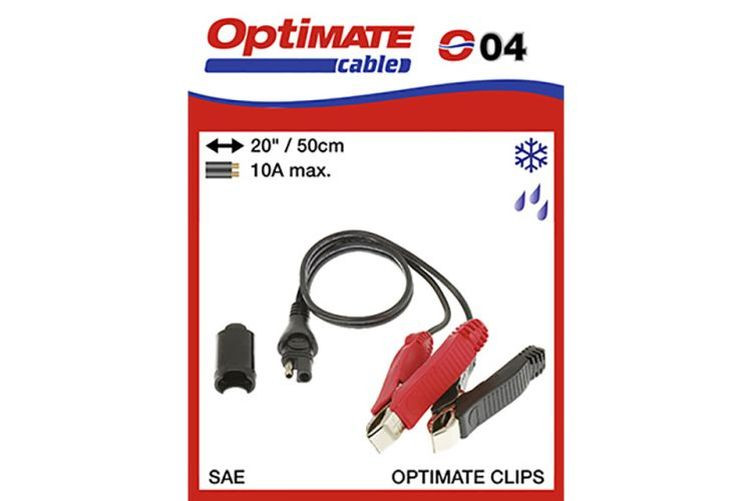 OPTIMATE Anschlusskabel mit Krodilklemmen, SAE-Stecker (Stück)