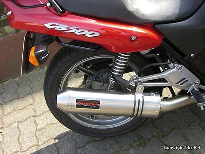 TAKKONI Edelstahl Auspuff Honda CB 500/S, 93-04 (PC 26/32) (Stück)
