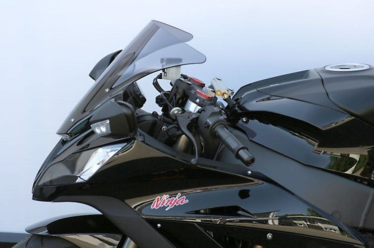 MRA-Verkleidungsscheibe, KAWASAKI ZX 10 R, 11-, schwarz, Originalform (Stück)