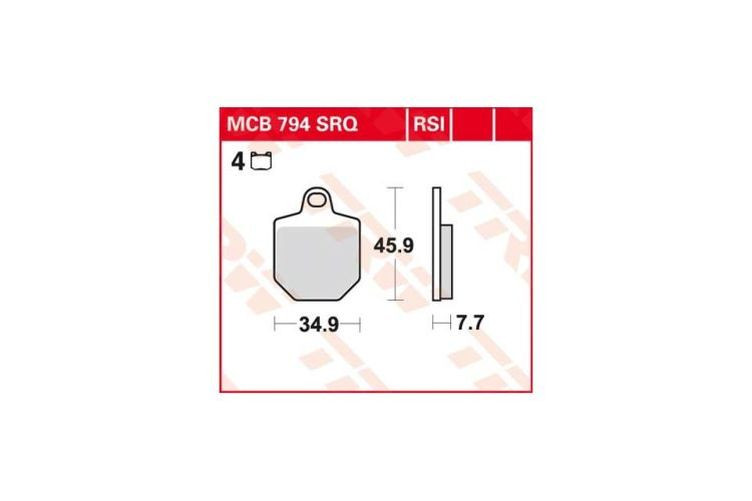 TRW Lucas Racingbelag MCB794SRQ (Satz)