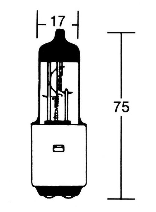 S2 Halogen Glühlampe 12V 35/35W BA20d (Stück)