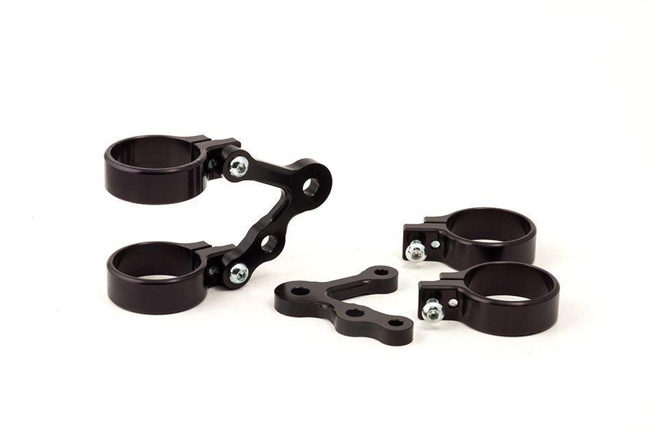 LSL Lampenhalter 55/56mm, extra kurz, mit Blinkeraufnahme (Set)