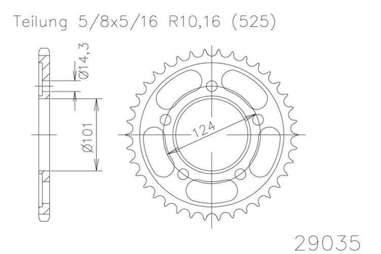 ESJOT Kettenrad, 37 Zähne diverse Modelle (Stück)