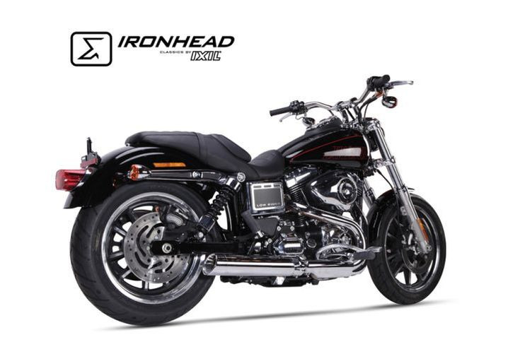 IRONHEAD Edelstahl Auspuff Harley-Davidson Dyna Low Rider, 14-16 (Stück)