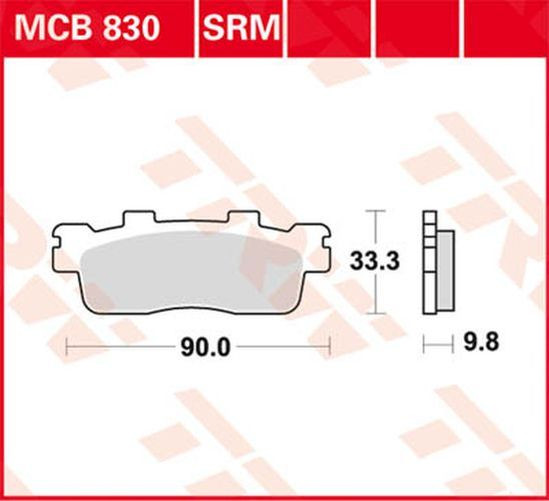 TRW Lucas Bremsbelag MCB830 kymco (Satz)