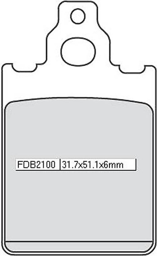 FERODO Eco-Friction Bremsbelag piaggio (Satz)