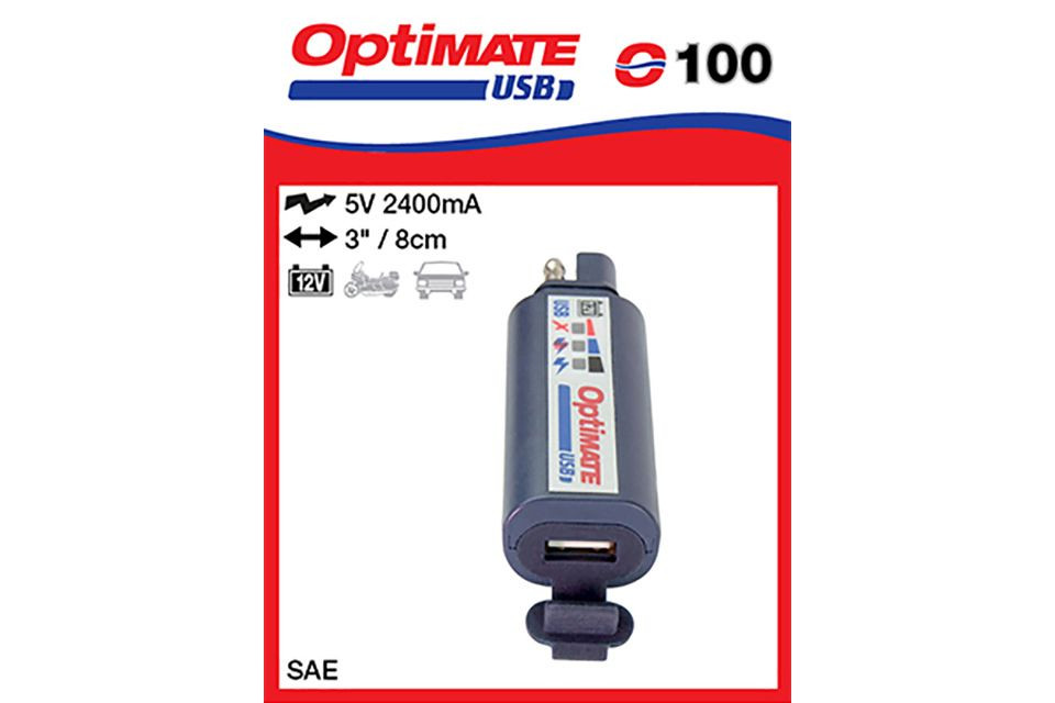 OPTIMATE Universal USB Ladegerät mit SAE Stecker (Stück)