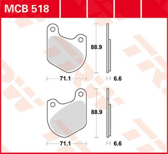 TRW Lucas Bremsbelag MCB518 Harley Davidson (Satz)