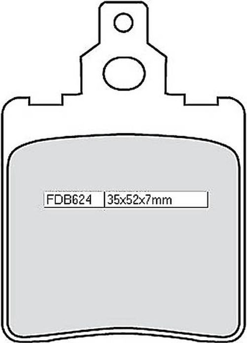 FERODO Bremsbelag FDB 624 AG (Satz)