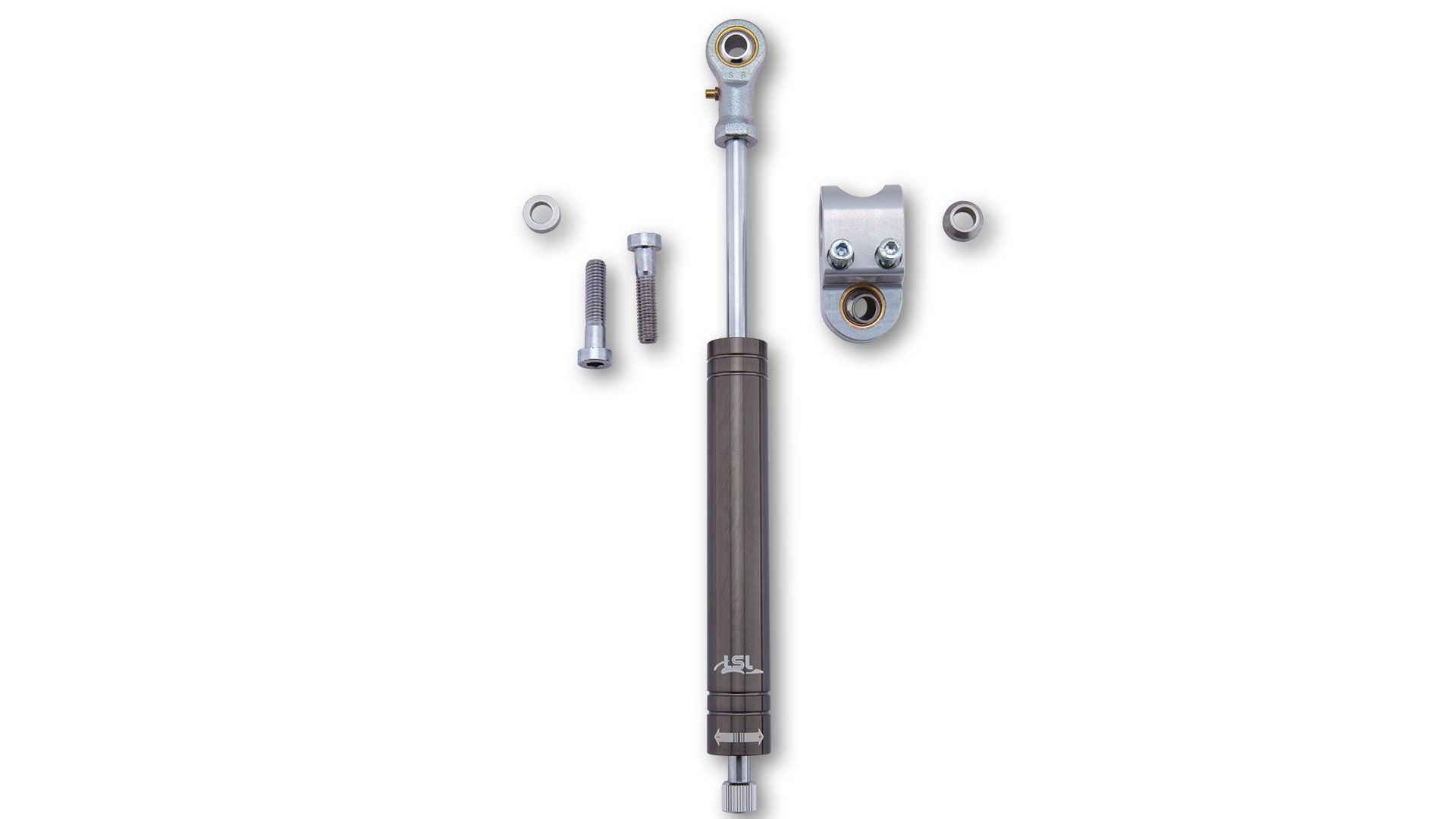 LSL Lenkungsdämpfer Kit Yamaha YZF-R1 06-, titan Tank/Gabelbrücke (Set)