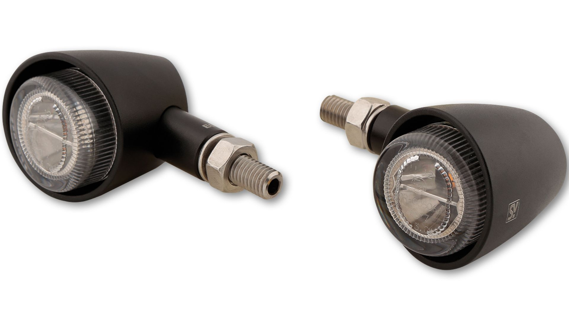 SHIN YO LED Rück-, Bremslicht, Blinker MARANO-X, schwarz, getönter Reflektor, E-geprüft