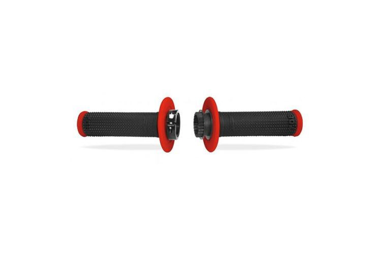 PROGRIP Lenkergriffe 708, schwarz/rot, Lock-On Grips (Paar)