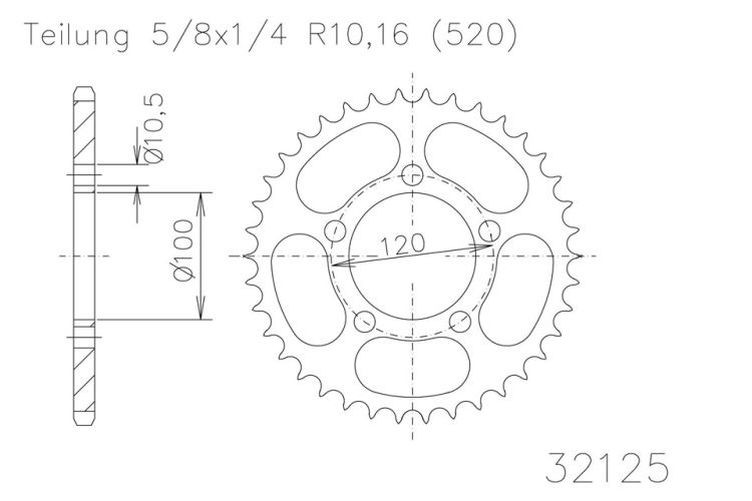 ESJOT Kettenrad, 40 Zähne diverse Modelle (Stück)