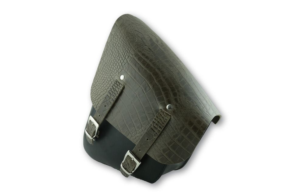 STOVERINCK Lederpacktasche SANTA FE, mit Kaiman Deckel (Stück)