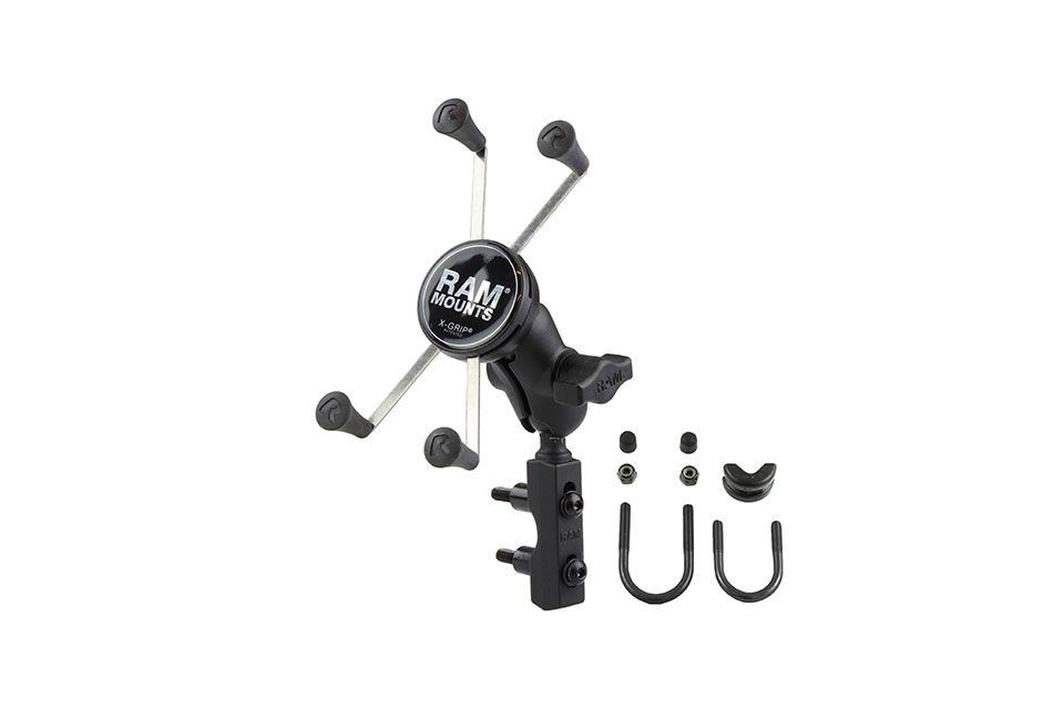 RAM Mounts Motorradhalterung mit X-Grip Universal Halteklammer für große Smartphones (Stück)
