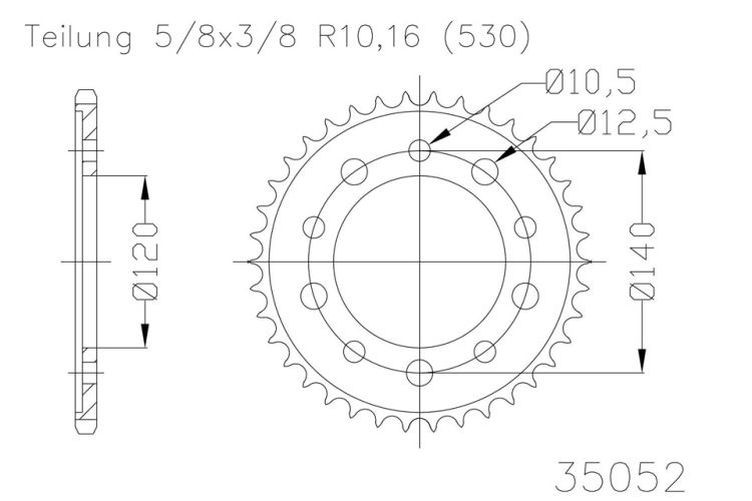 ESJOT Kettenrad, 40 Zähne diverse Modelle (Stück)