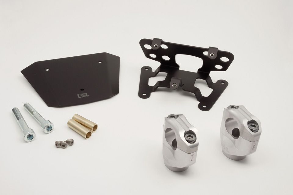 LSL Klemmbock.-Kit Ø28,6 Yamaha MT-07, silberne Klemmböcke (Stück)