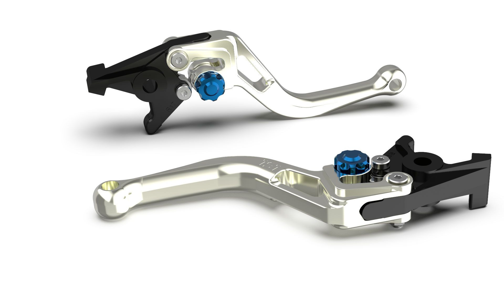 LSL Bremshebel BOW R36, kurz, silber/blau (Stück)
