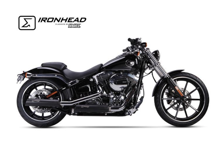 IRONHEAD Auspuff Harley-Davidson Softail Breakout 13-16 Heritage Classic 07-16 (Paar)