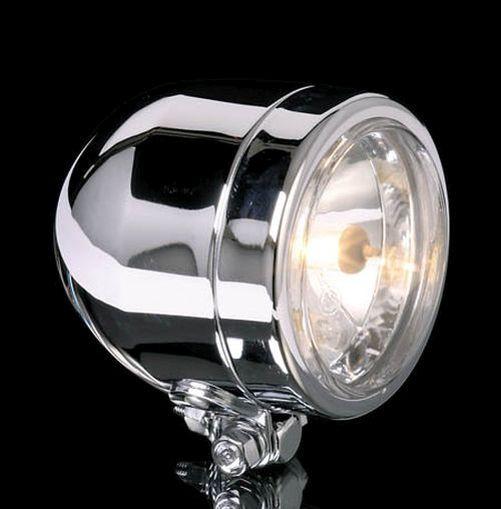 SHIN YO Chromscheinwerfer 90mm, mit unterer Befestigung, Abblendlicht (Stück)