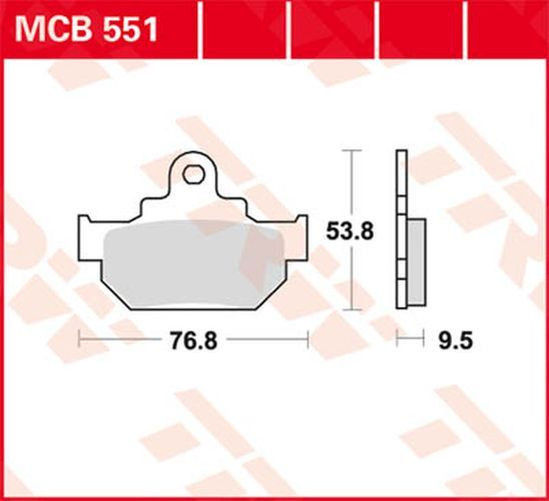 TRW Lucas Bremsbelag MCB551 (Satz)