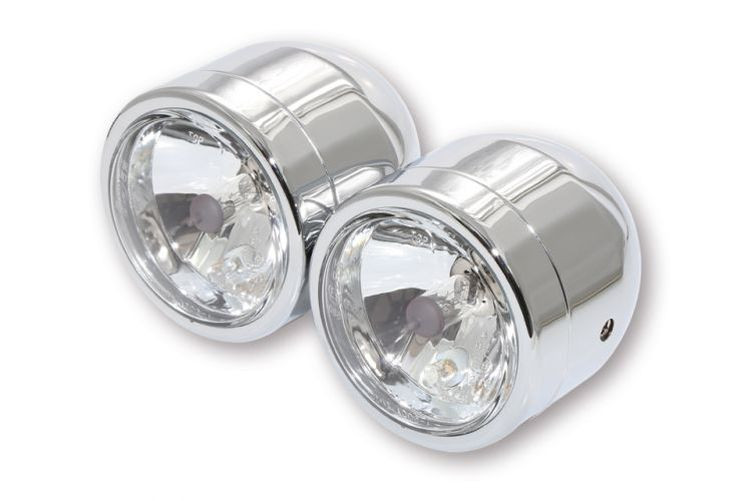 SHIN YO Doppel-Fernscheinwerfer verchromt, 2x H4 55/60 (Paar)
