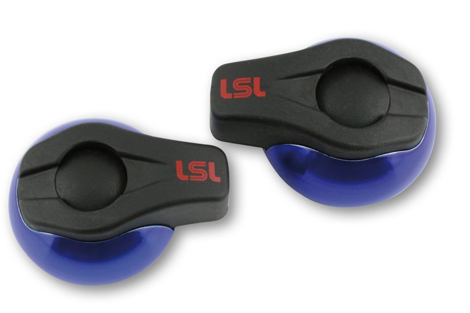 LSL Crash-Pads, blau-lasiert (Paar)