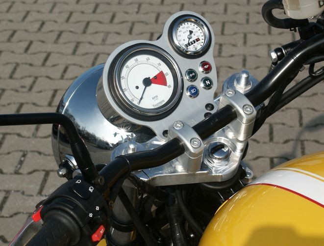 LSL Gabelbrücke Triumph Thruxton - 07, 22mm Lenker, silber (Stück)