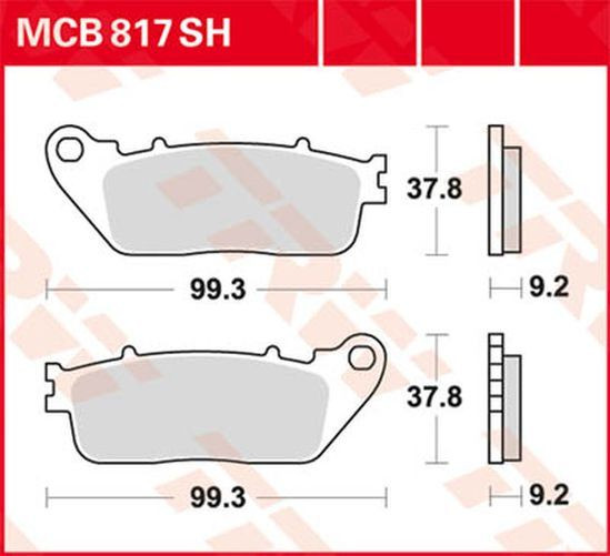 TRW Lucas Sinterbelag MCB817SH honda (Satz)
