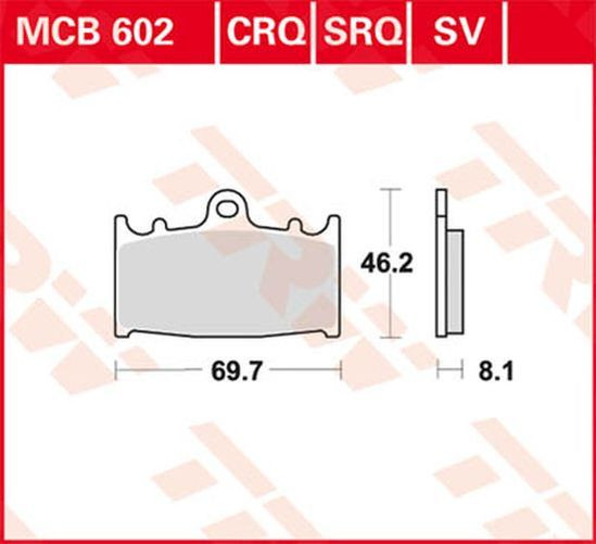 TRW Lucas Racingbelag MCB602SRQ (Satz)