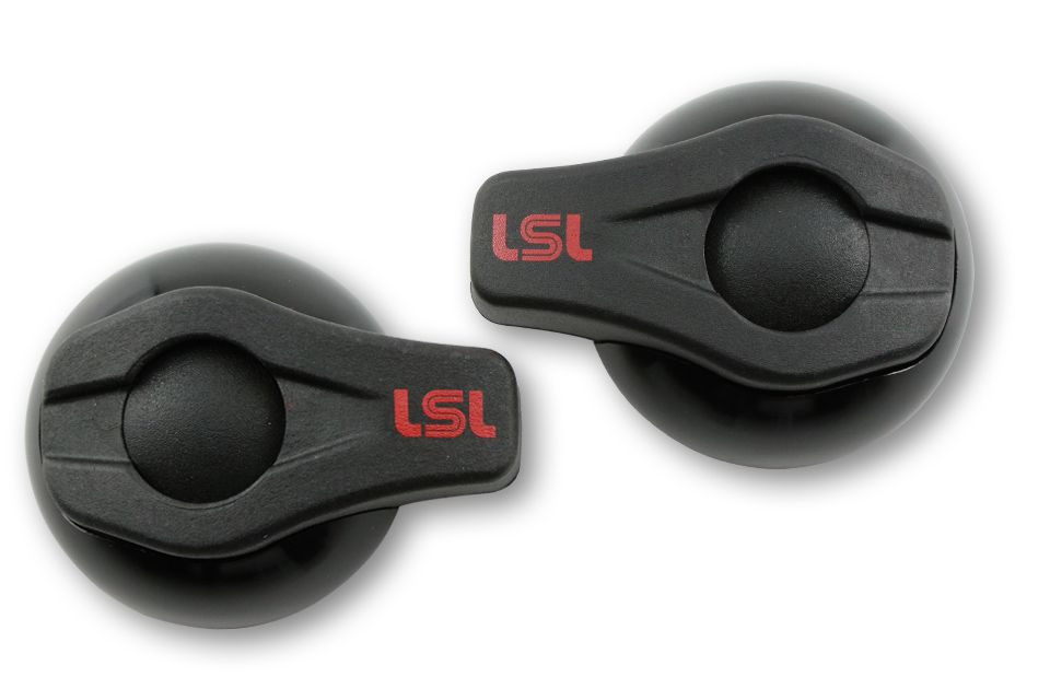 LSL Crash-Pads, schwarz (Paar)