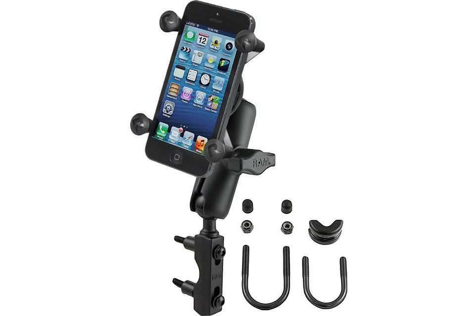 RAM Mounts Halterung für Motorräder mit X-Grip Universal Halteklammer für Smartphones (Stück)