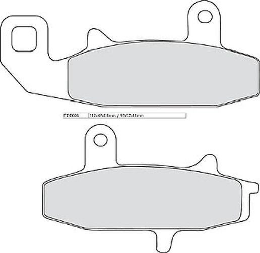 FERODO Bremsbelag FDB 606 P (Satz)