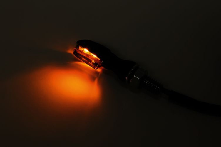 SHIN YO LED-Blinker SPARK, schwarz, getöntes Glas (Paar)