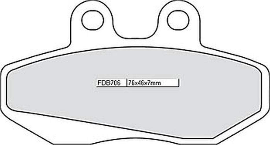 FERODO Bremsbelag FDB 706 Platinum (Satz)