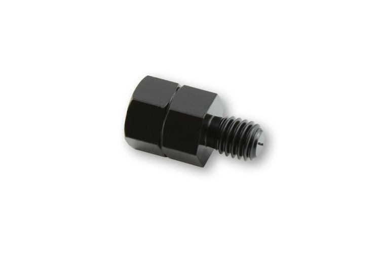 Spiegeladapter Loch M10 re. auf Bolzen M8 li. schwarz (Stück)