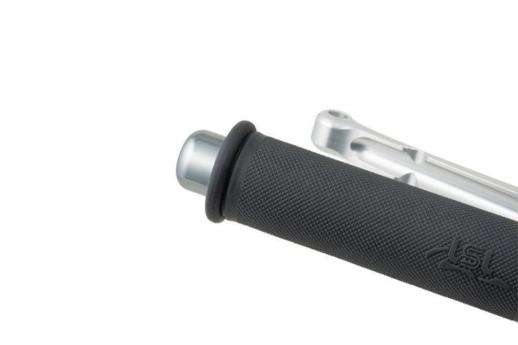 LSL Alu-Endstücke zyl./titan (Paar)