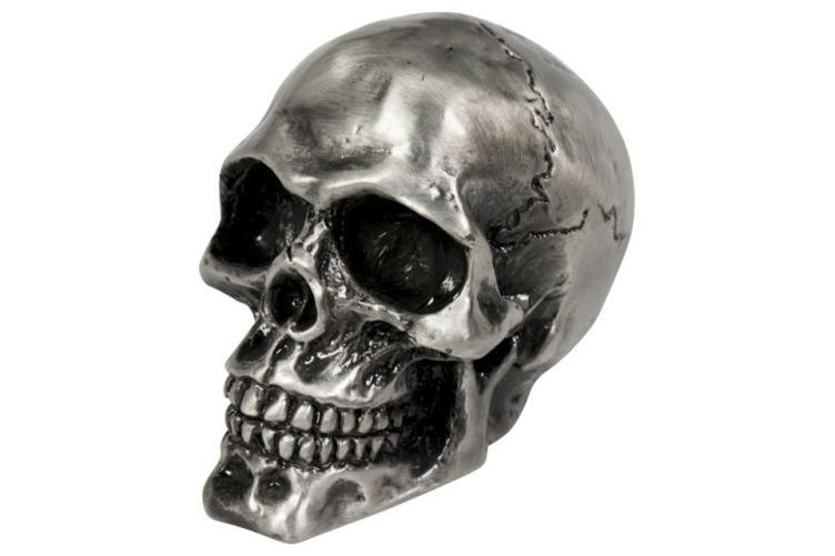 HIGHWAY HAWK Totenschädel Emblem silber (Stück)