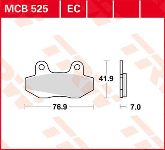 TRW Lucas Bremsbelag MCB525 (Satz)
