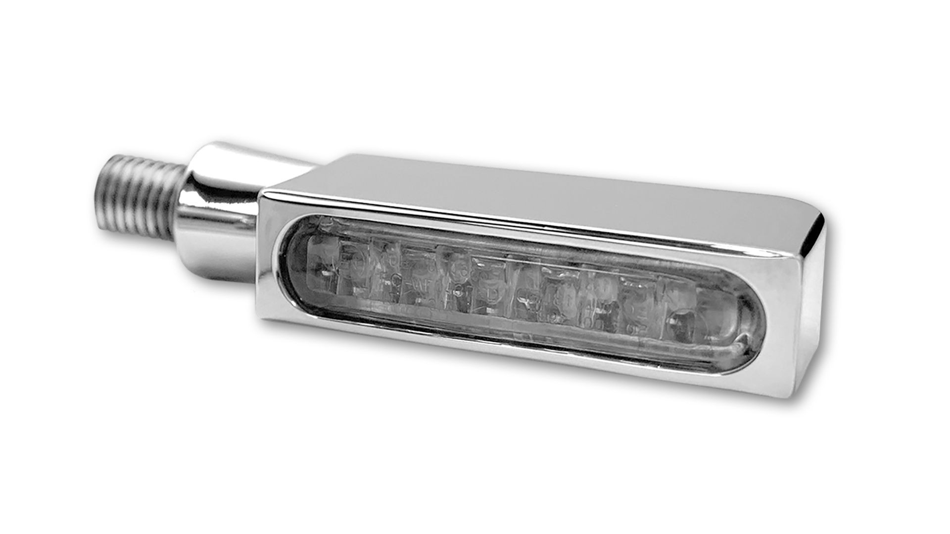 HeinzBikes BLOKK-Line 3in1 LED Blinker, Brems- Rücklicht, multifit - alle Marken, chrom
