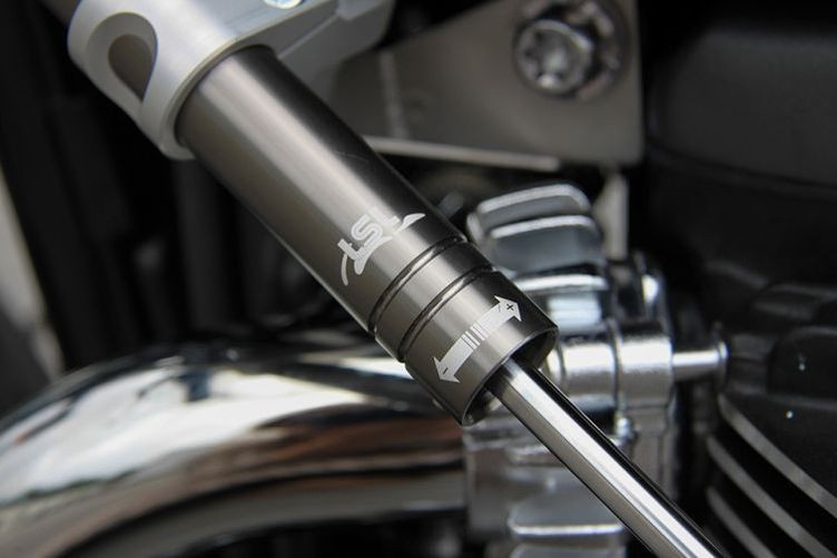 LSL Lenkungsdämpfer Kit Triumph Thruxton 16-, schwarz (Set)