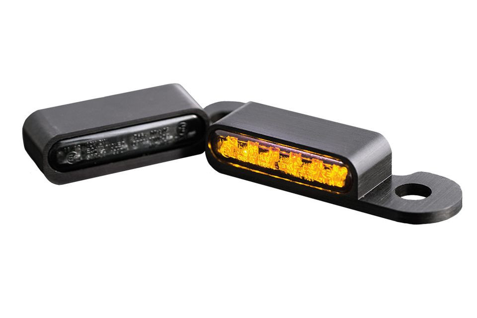 HeinzBikes LED Armaturen Blinker CVO Modelle 02-, schwarz (Paar)