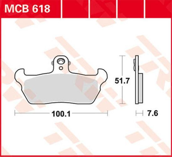 TRW Lucas Bremsbelag MCB618 (Satz)