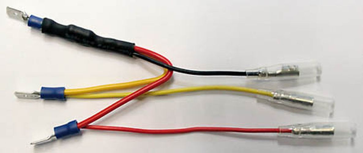 SHIN YO Widerstand mit Adapterkabel für LED-Rücklichter, 6,3 mm Flachstecker BMW (Stück)