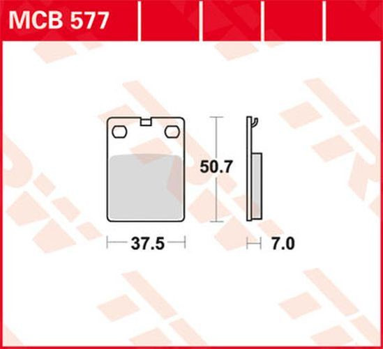 TRW Lucas Bremsbelag MCB577 honda (Satz)