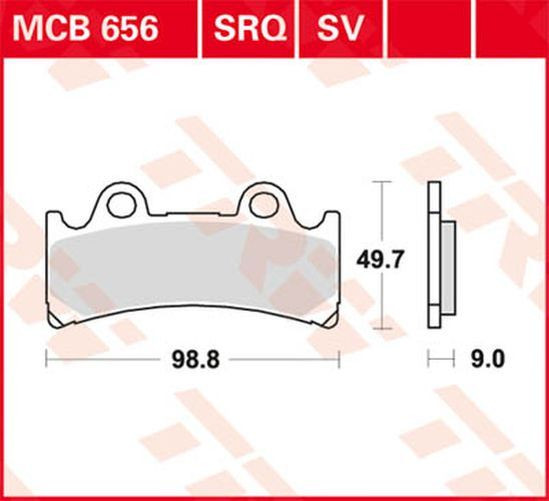 TRW Lucas Bremsbelag MCB656 (Satz)